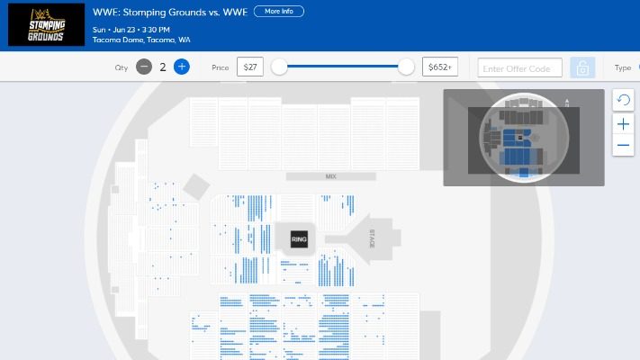 WWE Stomping Grounds Seating Chart