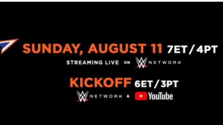 WWE’s YouTube banner features promotional material for  SummerSlam’s Kickoff