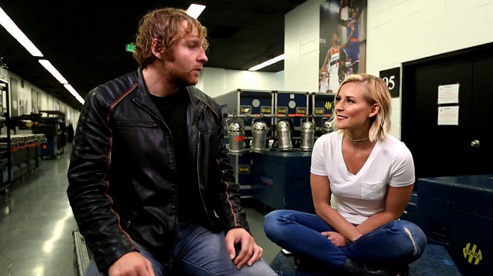 Jon Moxley with Renee Paquette