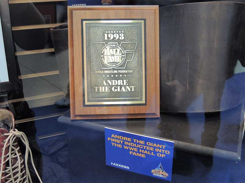 Andre The Giant WWE Hall of Fame Plaque