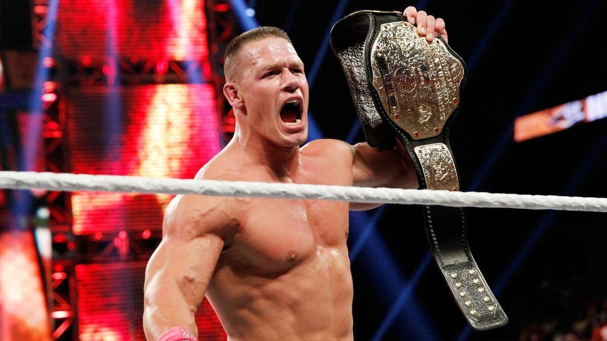 John Cena with the world championship