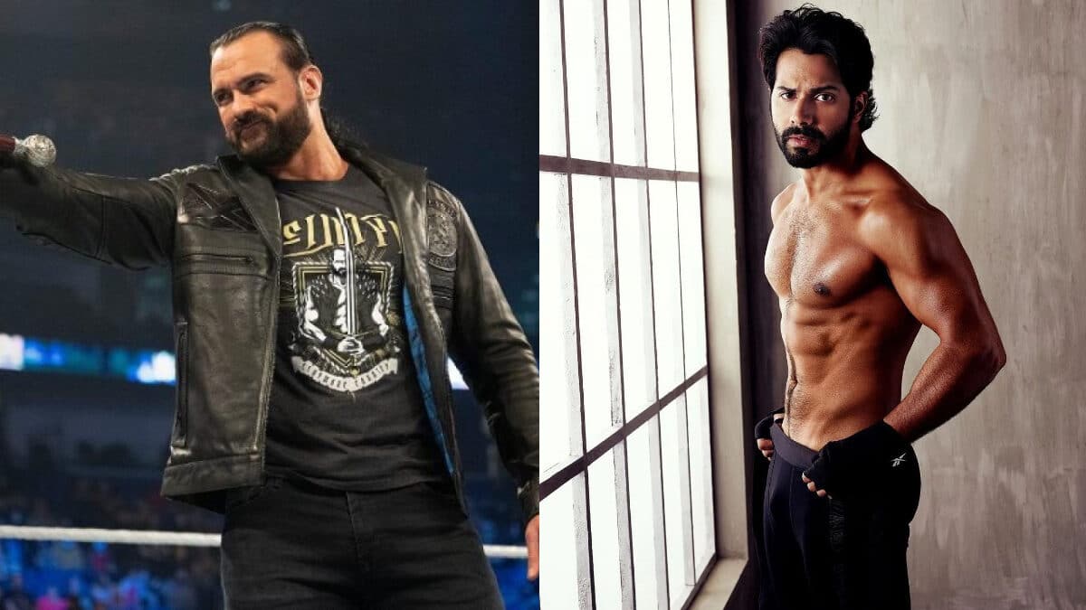 Drew McIntyre and Varun Dhawan