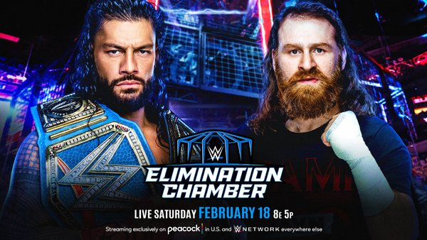 Reigns Zayn Elimination Chamber WWE