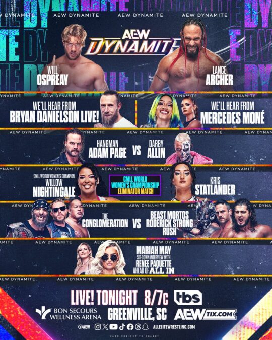 AEW Dynamite Preview July 31, 2024