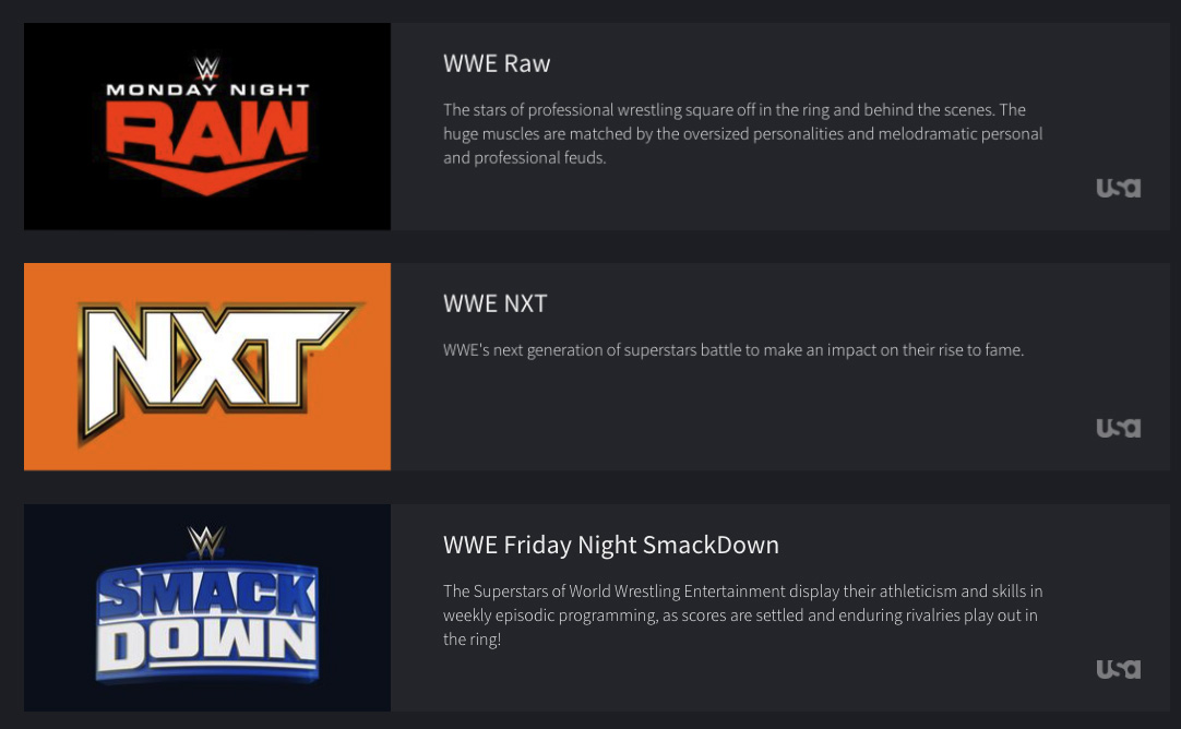 New WWE SmackDown Logo on USA Network Website