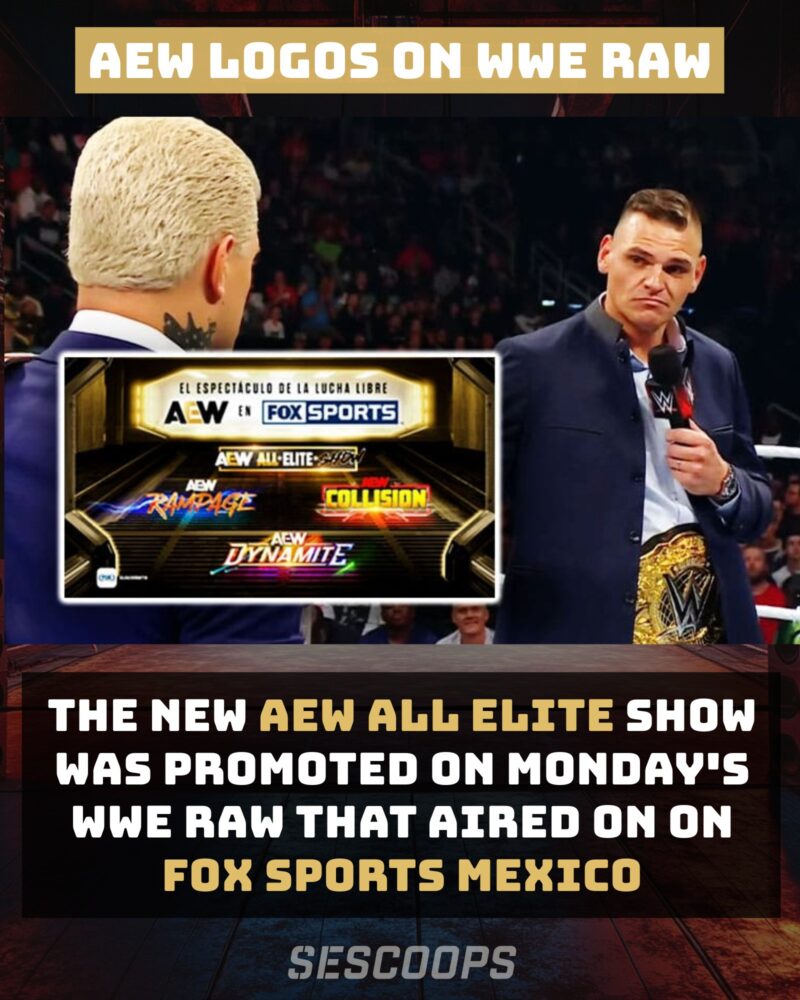 AEW Logos on WWE Raw