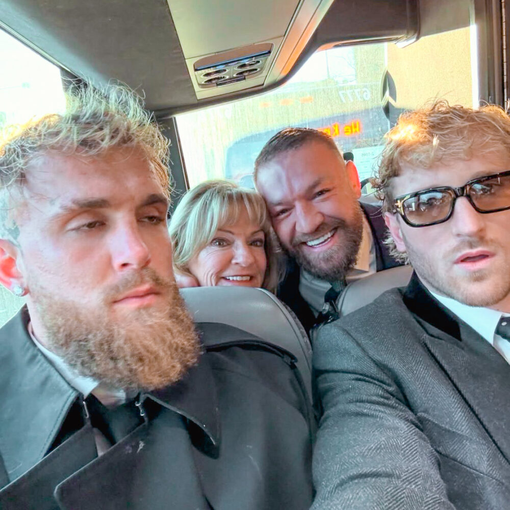 Logan Paul, Jake Paul and Conor McGregor at Trump Inauguration