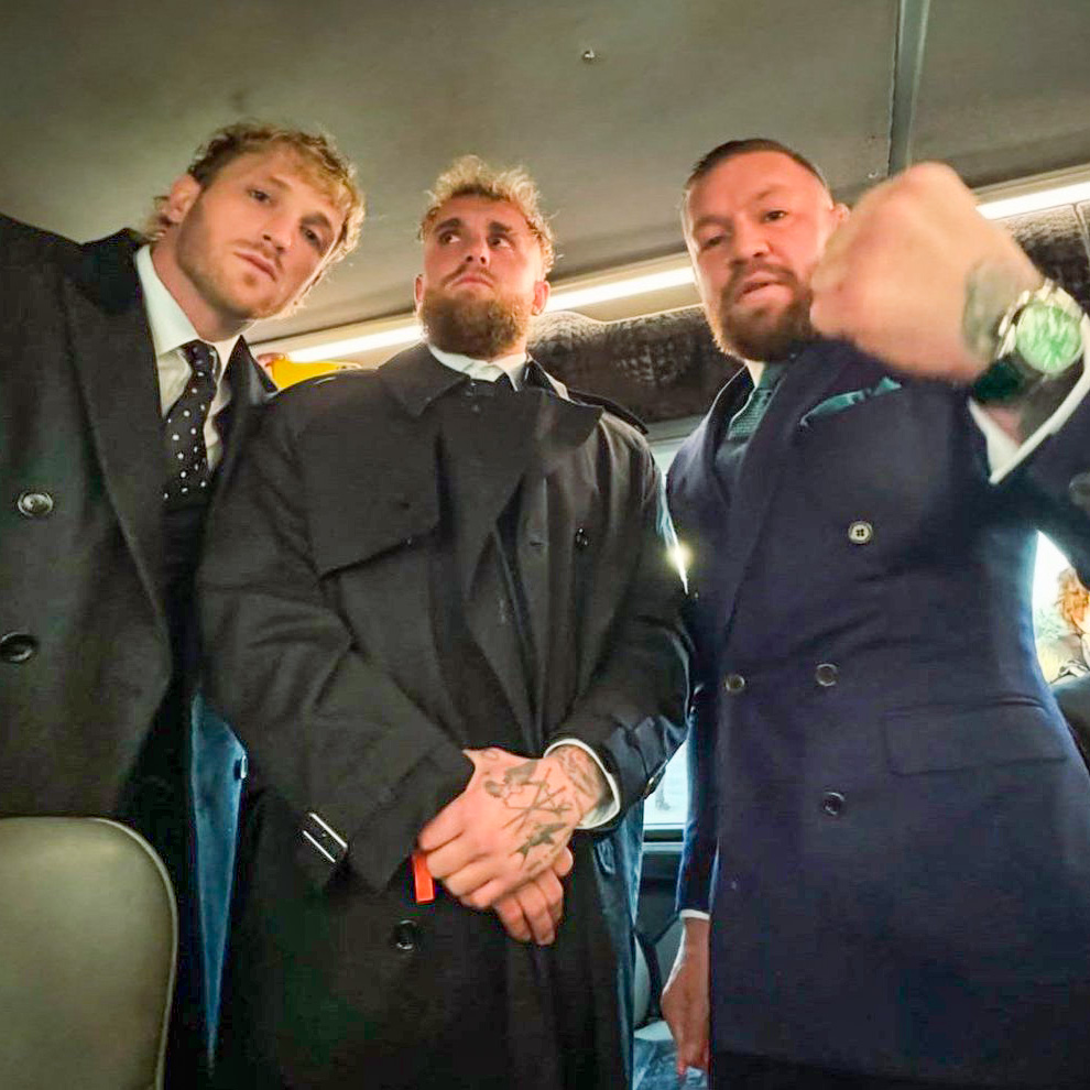 Logan Paul, Jake Paul and Conor McGregor at Trump Inauguration