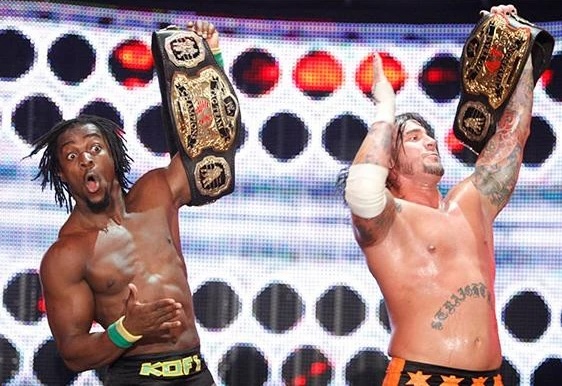 CM Punk and Kofi Kingston win WWE tag titles