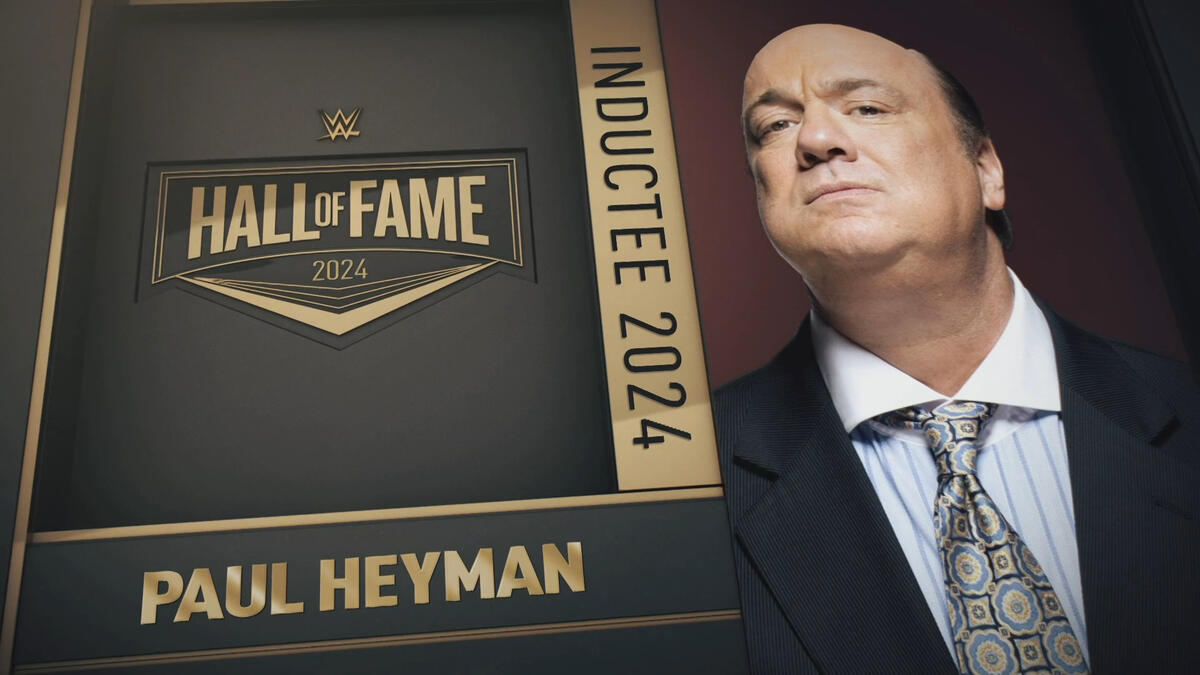 Paul Heyman in the WWE Hall of Fame 2024