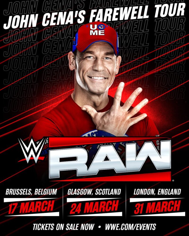 John Cena Farewell Tour Europe 2025