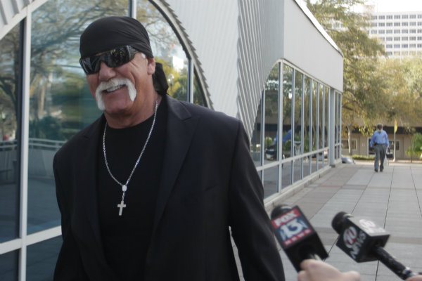 Hulk Hogan outside courthouse (Pool Photo via Tampa Bay Times)