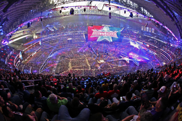 WrestleMania 32 Aerial Shot (WWE Press Release)