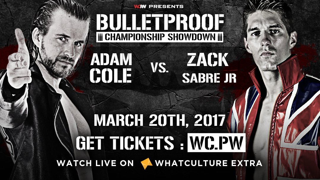 WCPW Bulletproof – Two Top Matches Announced