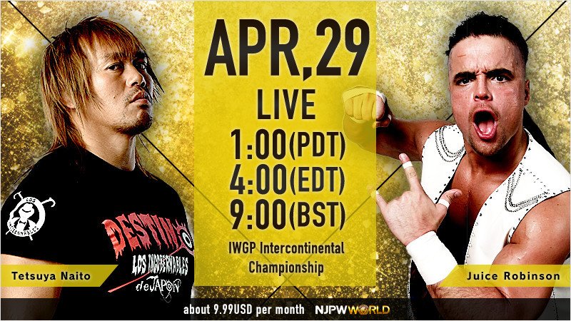 NJPW Toyo Province 2017 Lineup: Juice Robinson Challenges Naito