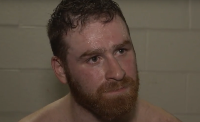 Sami Zayn frustrated