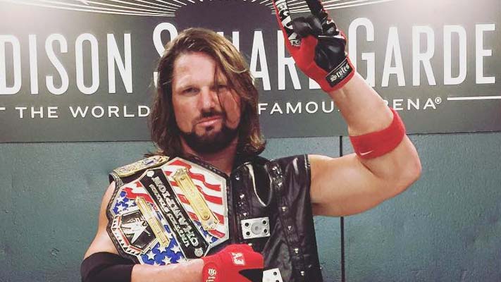 AJ Styles Wins WWE US Championship At MSG Live Event