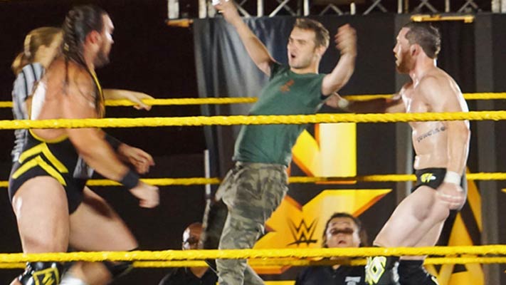 Video: Fan Enters The Ring At NXT Live Event, Gets Kicked In The Face & Thrown Out