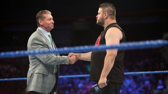 Vince McMahon and Kevin Owens