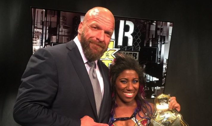 Triple H Congratulates Ember Moon (Photo), NXT Takeover: Philadelphia, NXT Matches Taped