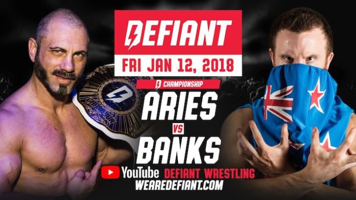 Defiant Austin Aries vs Travis Banks