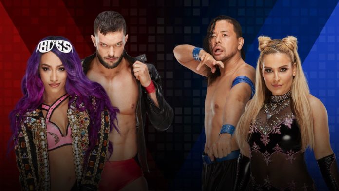 finn balor and sasha banks mixed match challenge