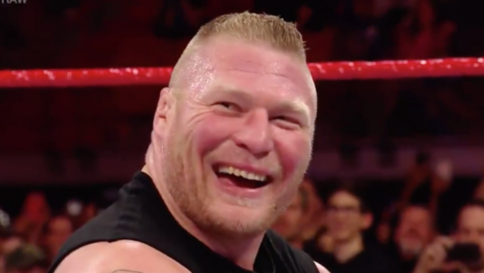 lesnar laugh raw 