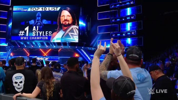 aj styles number one top list