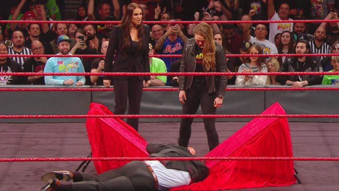 rousey stephanie triple h table elimination chamber