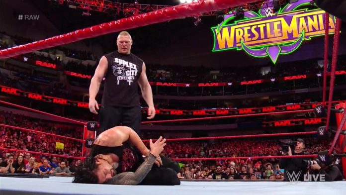 brock lesnar reigns wrestlemania 