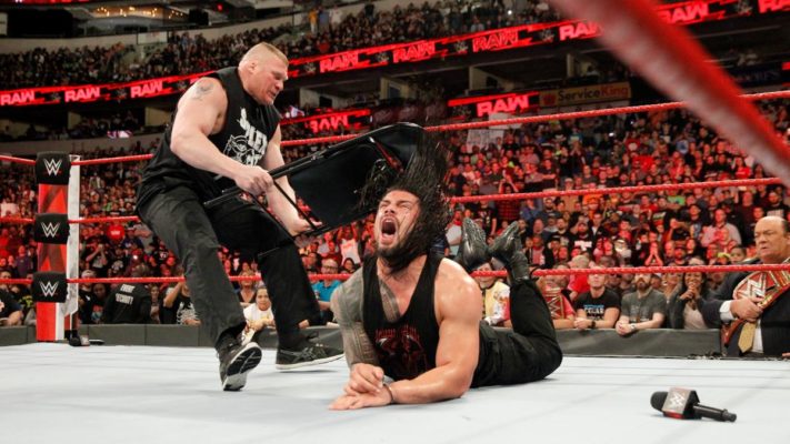 lesnar reigns raw