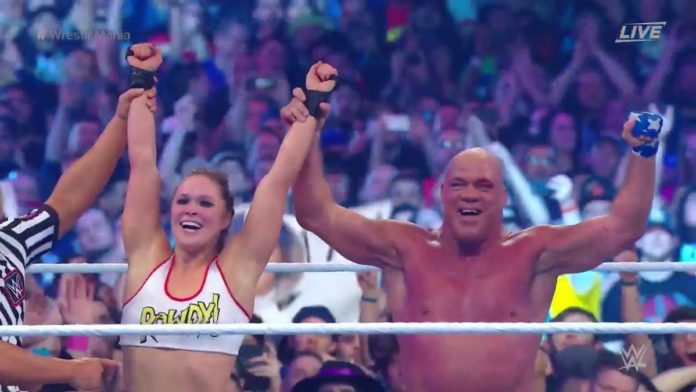 Kurt Angle Ronda Rousey