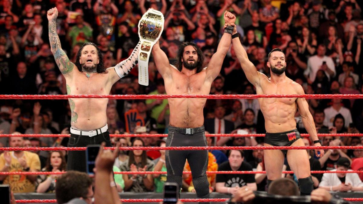 Seth Rollins, Finn Balor and Jeff Hardy