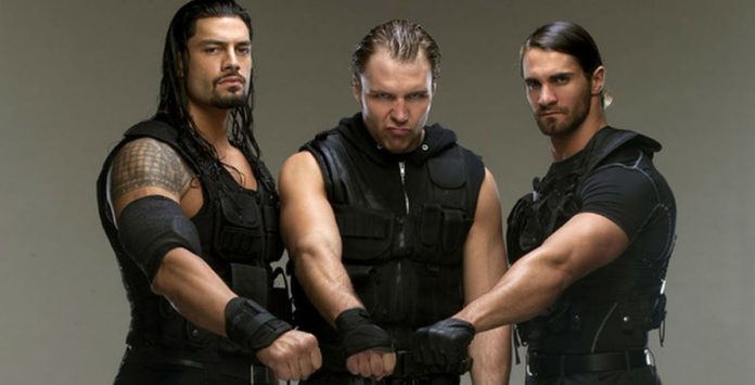 WWE Roman Reigns Seth Rollins and Dean Ambrose as The Shield