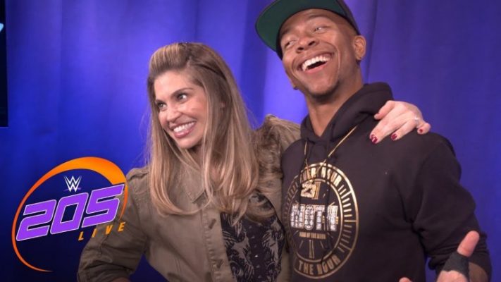 Lio Rush Reunites With Danielle Fishel Backstage At 205 Live (Video)