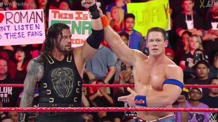 John Cena and Roman Reigns