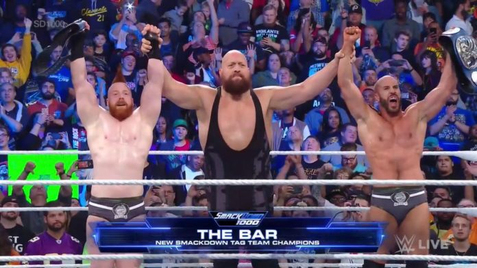 The Bar Win Titles SmackDown 