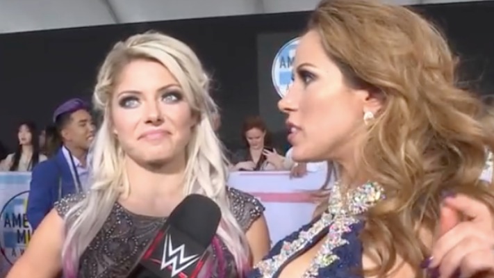 Alexa Bliss & Mickie James Promote WWE Evolution At American Music Awards (Video)