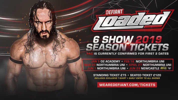 DEFIANT Announce PAC for Loaded Tapings