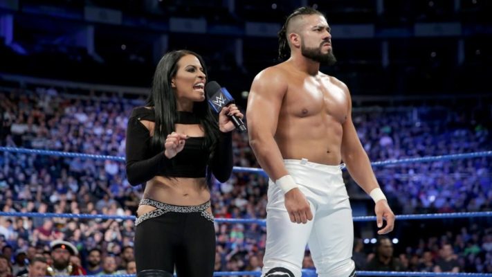 Andrade 'Cien' Almas and zelina Vega. Photo Credit: WWE.com