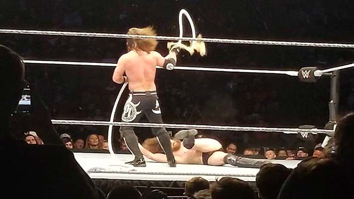 Ring Rope Breaks During Styles vs. Bryan At WWE Live Event (Video)