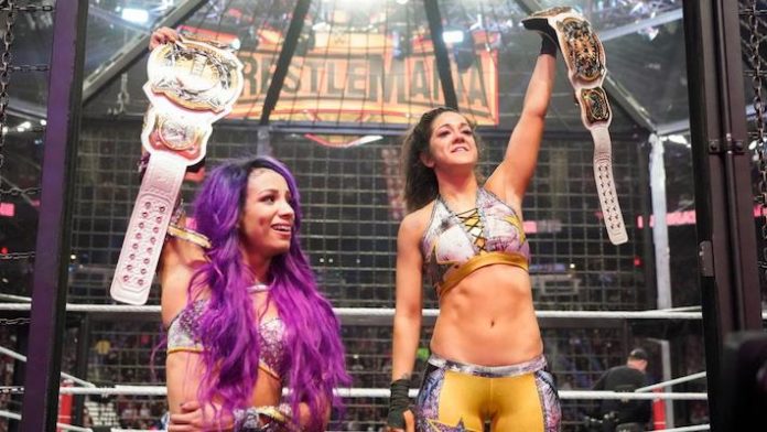 Bayley and Sasha Banks