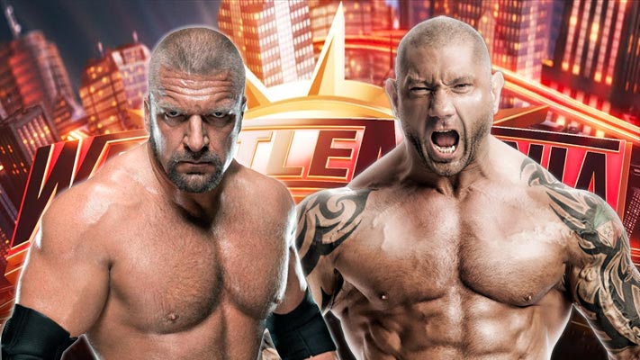 Triple H Batista WrestleMania