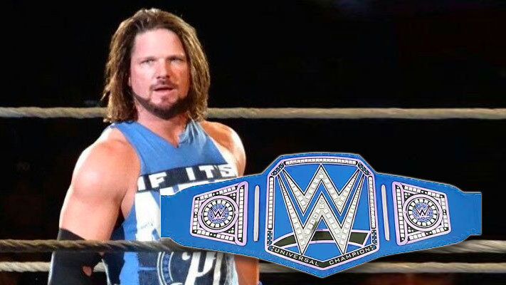 AJ Styles Shows Of Blue WWE Championship Belt (Video)