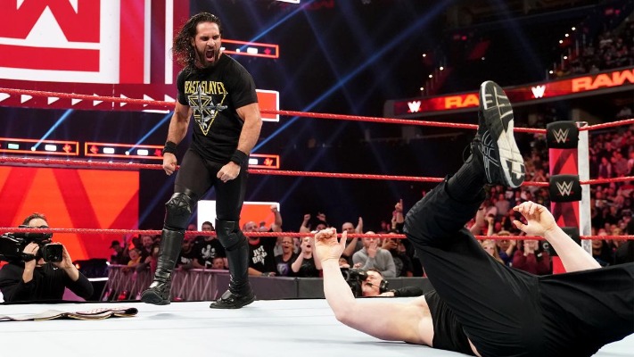 Seth Rollins Brock Lesnar