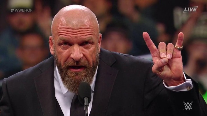 Triple H Fires Shots At AEW During HOF (Video)