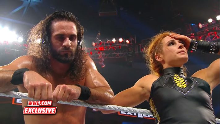 Becky Lynch Helps Seth Rollins After Extreme Rules Goes Off Air (Video)