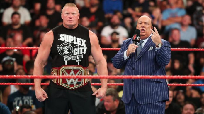 lesnar heyman wwe raw 