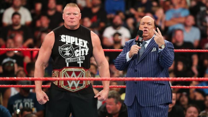 lesnar heyman wwe raw