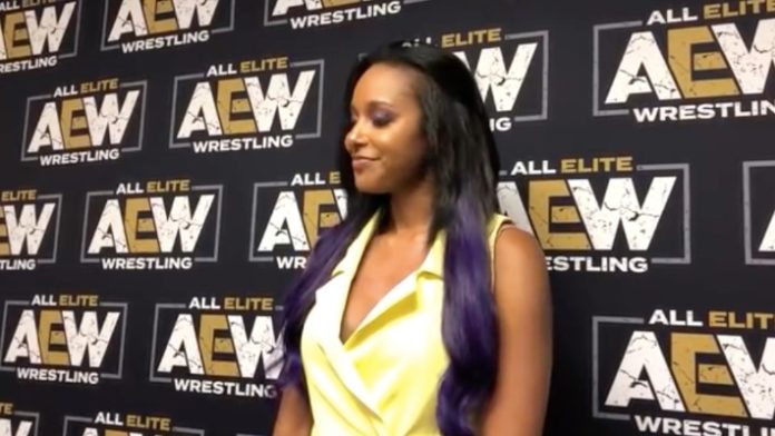 Brandi Rhodes AEW Fight for the Fallen scrum